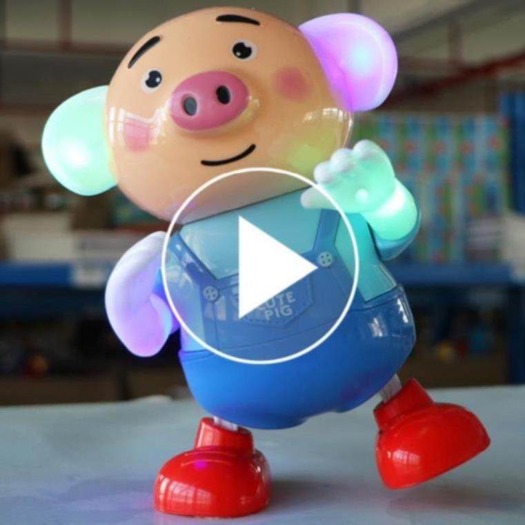 小猪跳跳猪儿童玩具益智带音乐多功能智能男孩2岁灯光招手可充电