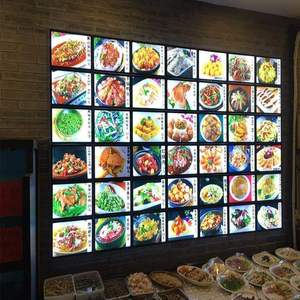 菜谱菜单亚克力灯箱片透明pvc快餐店灯箱餐厅饭店墙面制