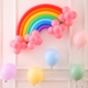 六一儿童节彩虹乳胶气球生日派对装饰场景布置婚房结婚用品背景墙