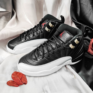 耐克NIKE男子AIR JORDAN AJ12复古高帮运动休闲篮球鞋CT8013-006