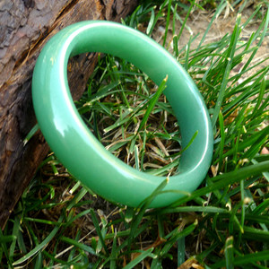 草原佘太翠金丝玉东陵玉老坑菠菜深绿宽窄条天然玉镯女带证书直播