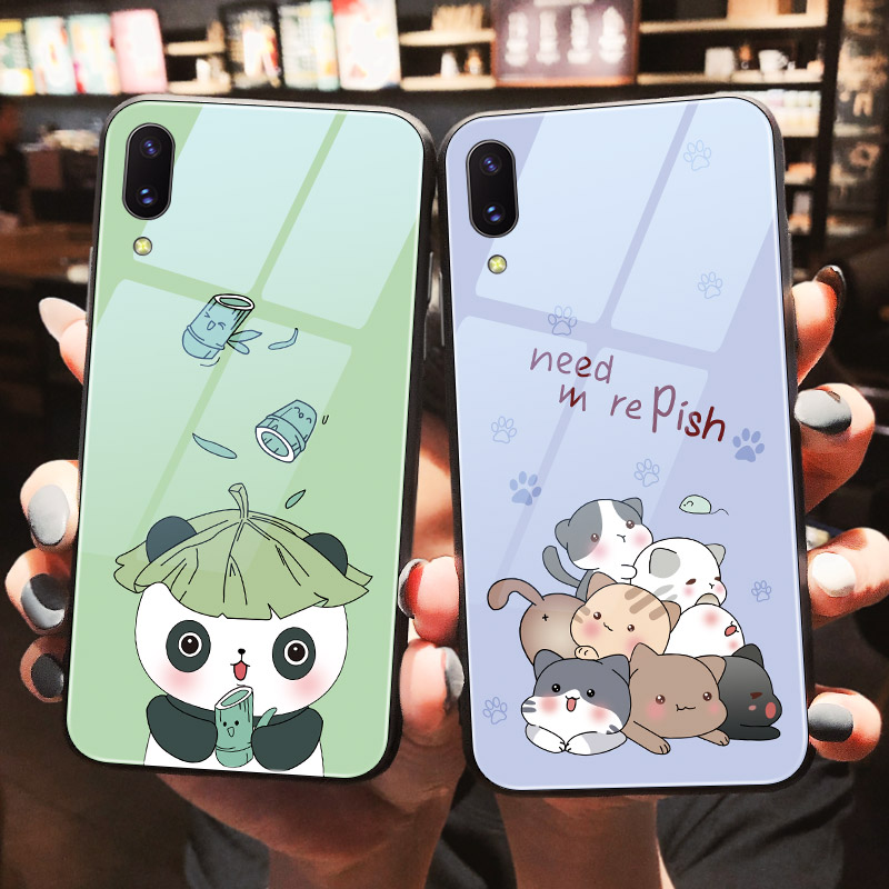 一折vivox5手机壳女 可爱 超萌_卡通可爱熊猫图案vivox27手机壳女x23