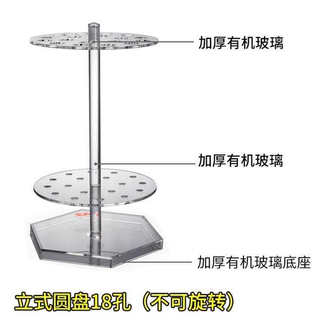 有机玻璃立式圆盘吸管架图片