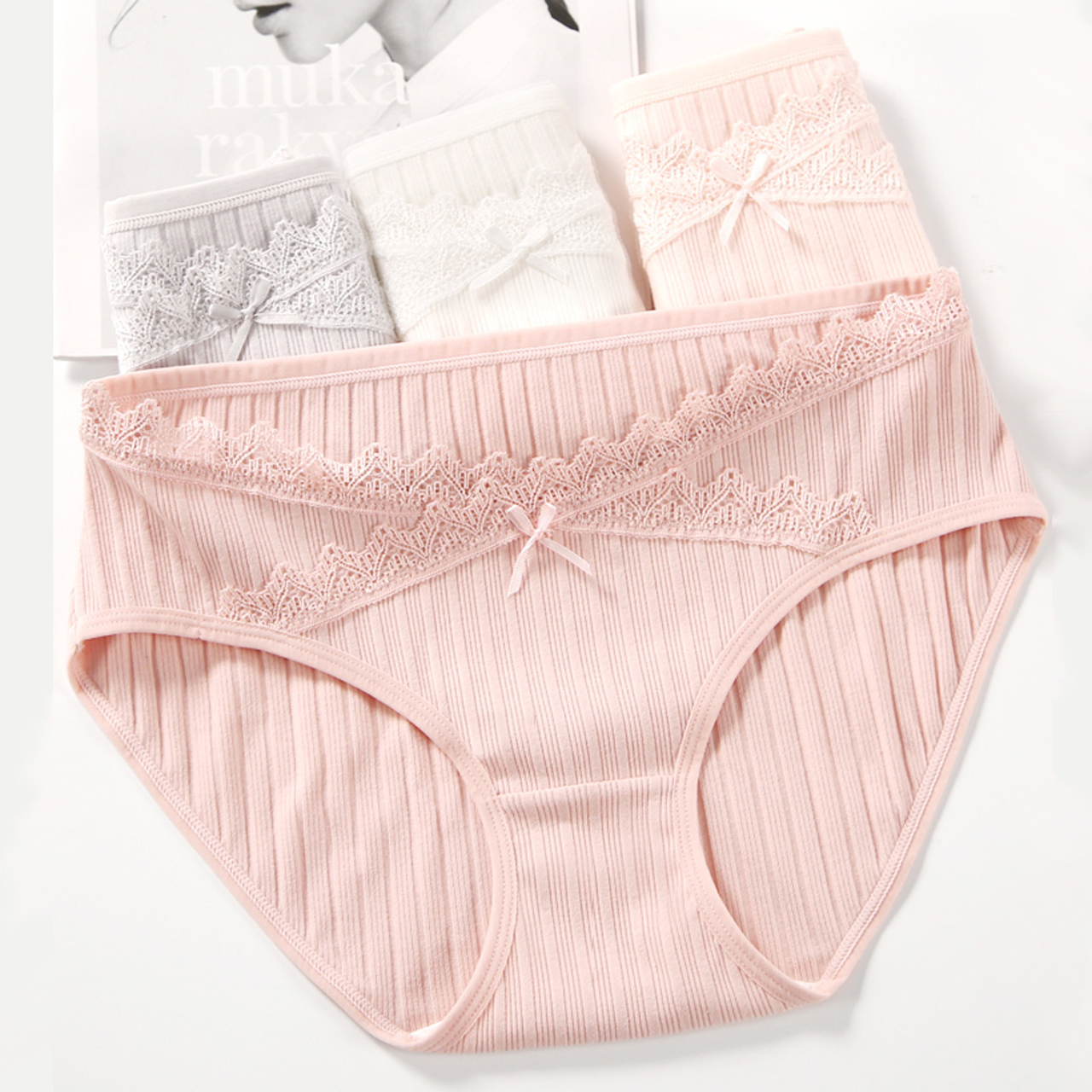 孕妇内裤低腰纯棉女怀孕期蕾丝薄款内衣孕初期早期孕中期晚期无痕