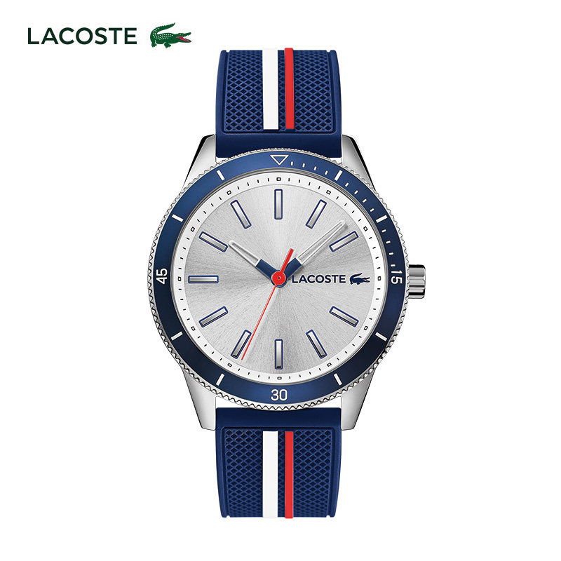 lacoste/鳄鱼key west系列时尚运动石英树脂表带手表男表官方正品