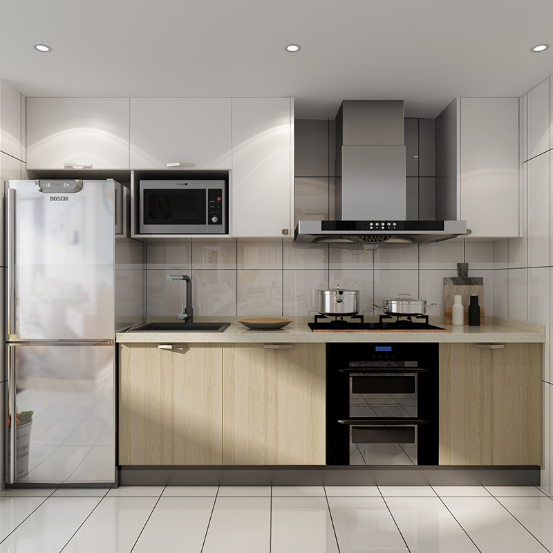 上明珠现代橱柜定制家用经济型套餐厨房整体灶台柜一体式石台面优惠券