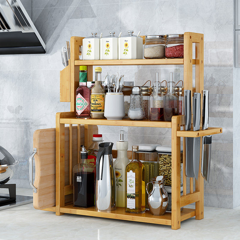 厨房置物架调味料用品台面油盐酱醋收纳架子省空间家用多层调料架