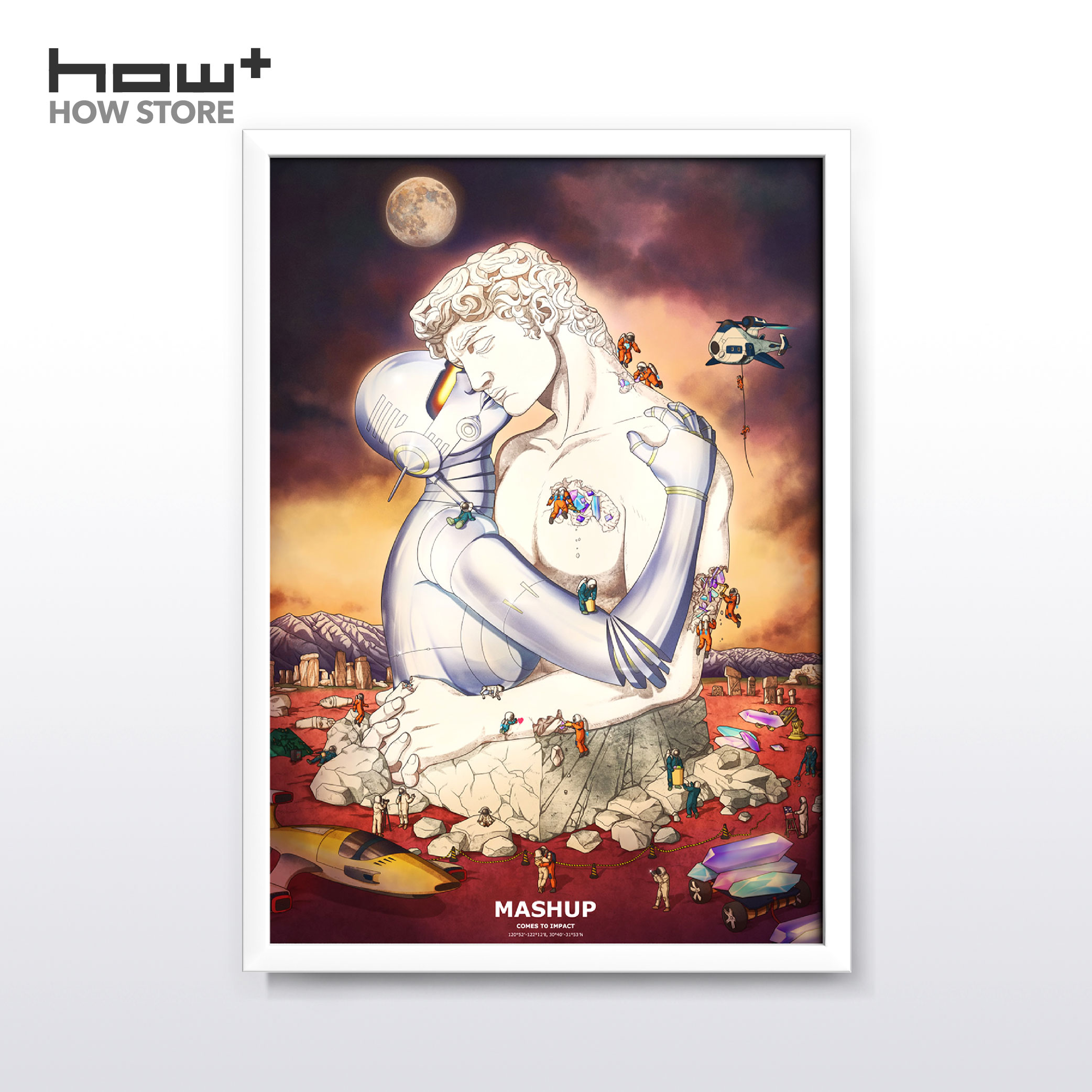 HOWstore | Darren Zhou潮流版画胜利之吻限量999已装裱在类目 模玩/动漫/周边/cos/桌游, 艺术家潮玩, 海报/色纸中 - 来自Buy2taobao.com提供专业的淘宝代购服务