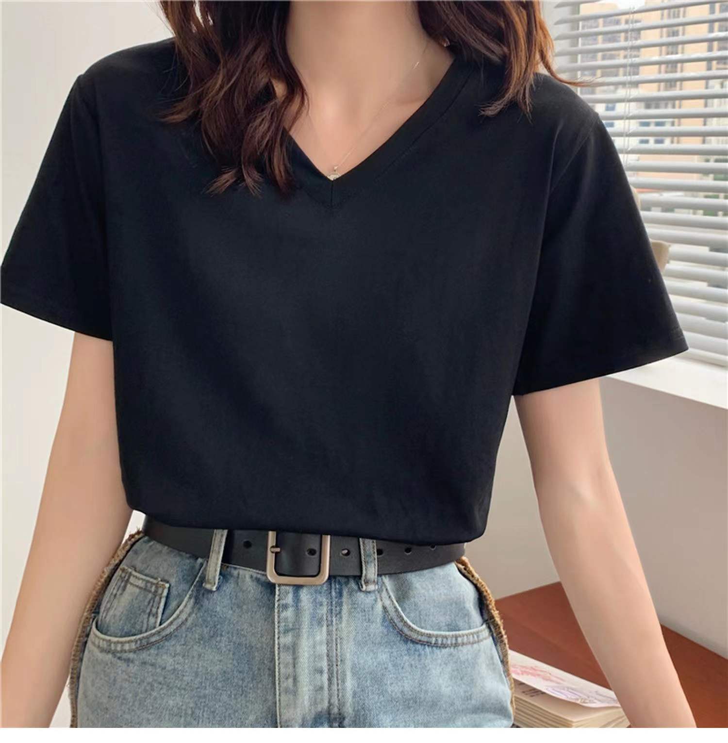 宽松短袖t恤女常规
