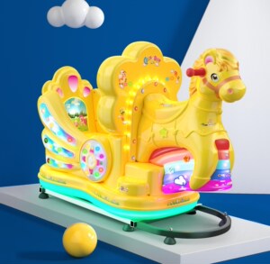 2020商用儿童木马双人车新款电动投币机摇摆超市门口双人马摇摇