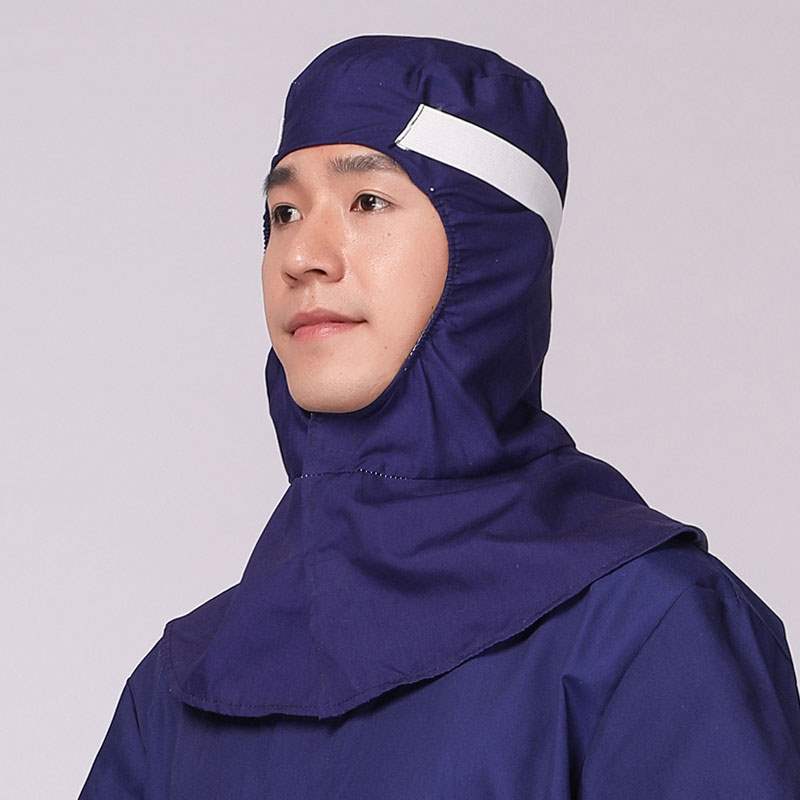 食品夏季无尘披肩帽女工作加工车间风帽防尘头部防护用品