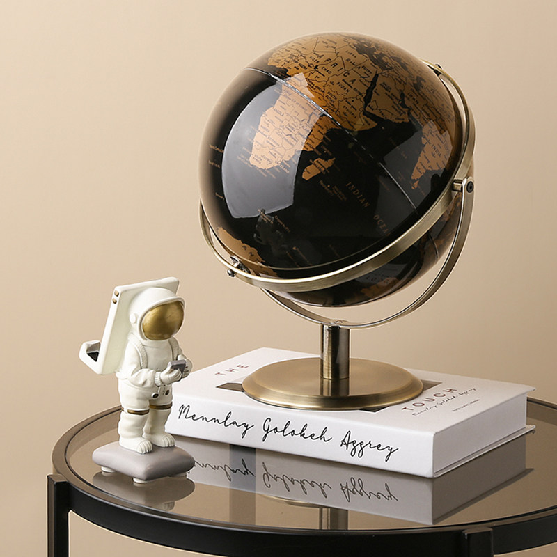 livetai高档亚克力透明地球仪摆件书房居家装饰摆件办公室桌面