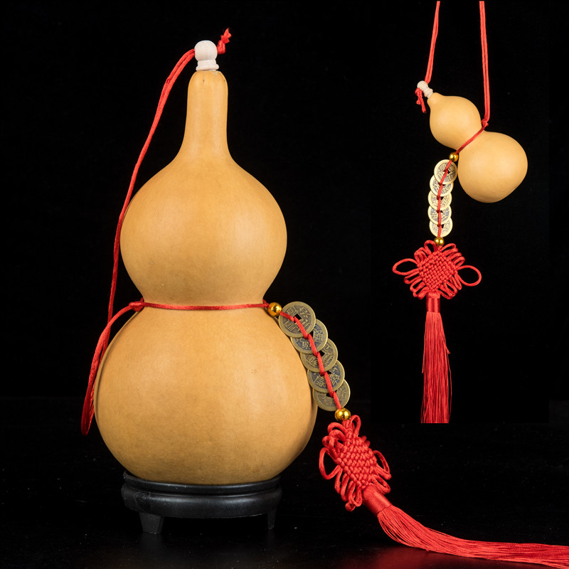 葫芦挂件风水天然葫芦门帘车挂中国结手工艺文玩串小礼物饰品摆件