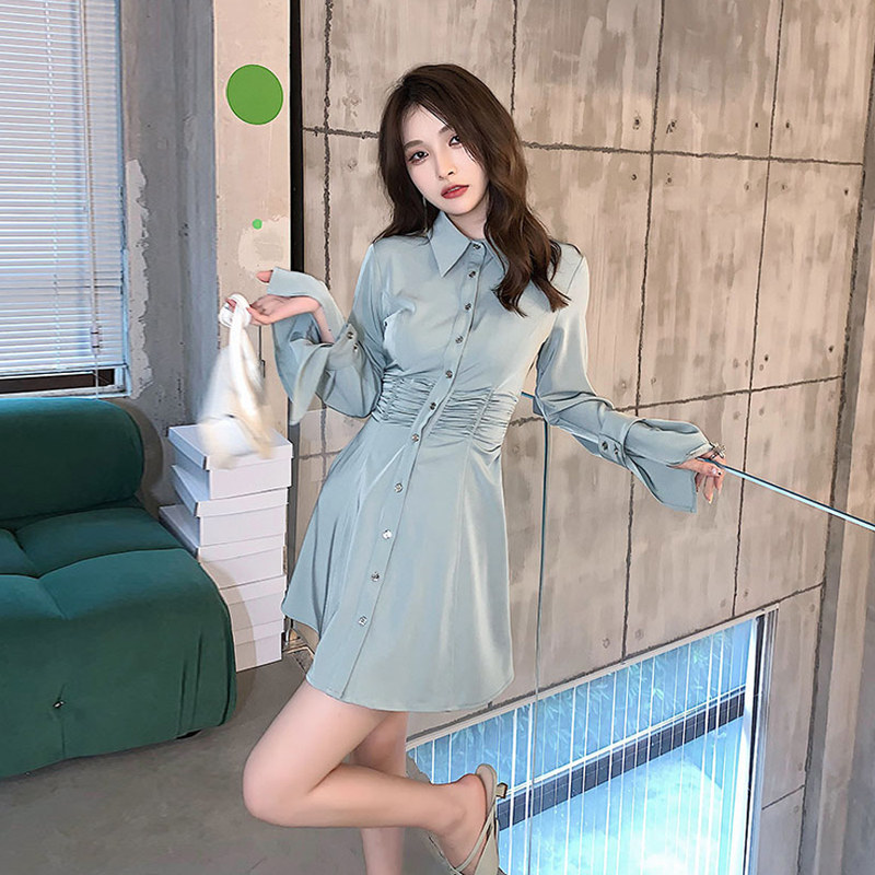 早秋新款女装2021纯欲设计高级裙子时尚小个子大码女装