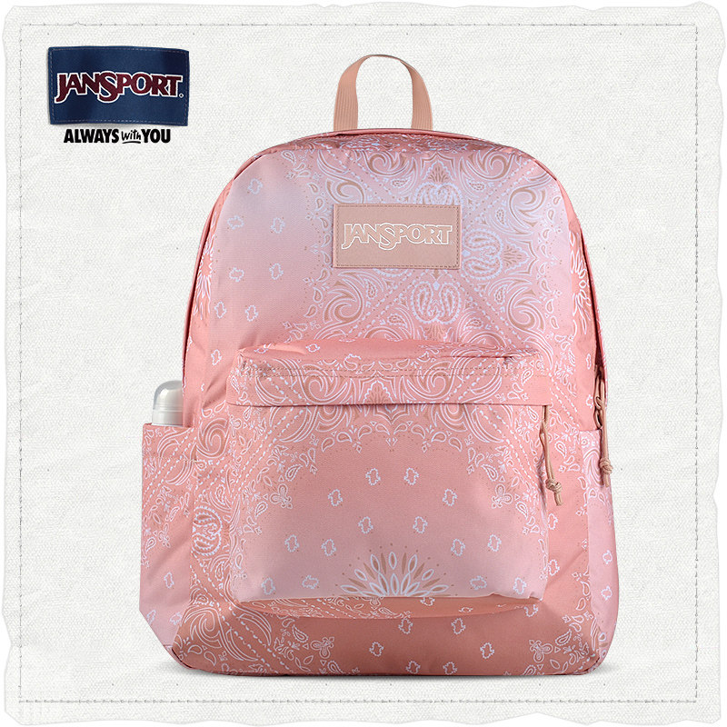 jansport杰斯伯双肩包背包学生书包运动包4qut系列80u 腰果花渐变