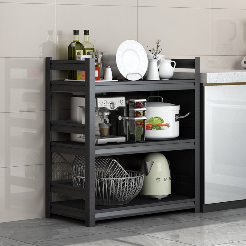 厨房置物架落地三层