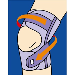 日本原装进口cervin固定运动护膝 有效稳固保护膝盖成人护腿护具