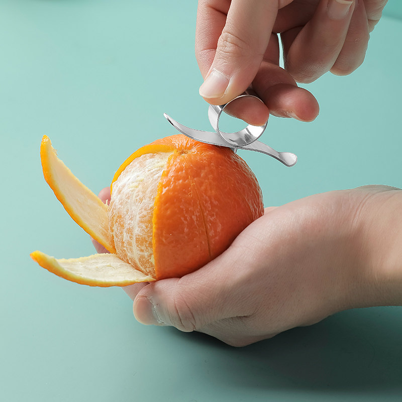 304不锈钢剥橙子神器开橙器家用脐橙剥皮神器多功能剥柚子扒皮器