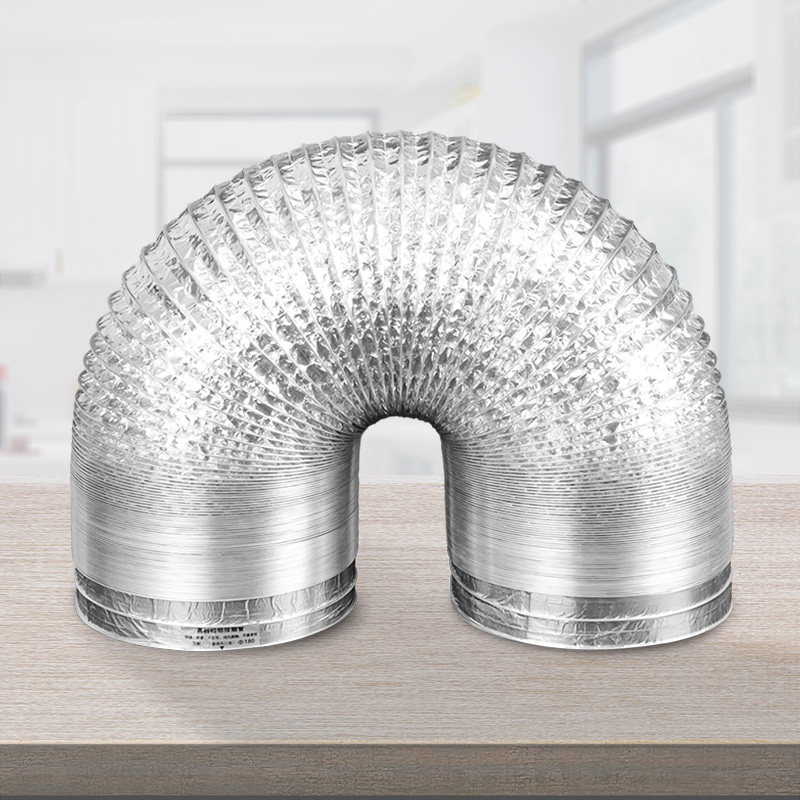 抽油烟机排烟管厨房家用铝箔伸缩止逆阀配件大全加厚固定防烟管