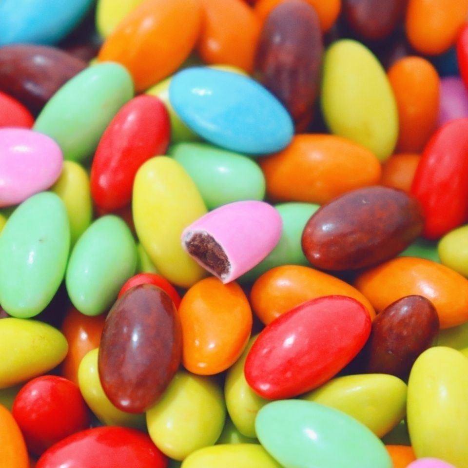 一斤装巧克力豆代可可脂小橄榄巧克力500g烘焙蛋糕装饰婚庆彩色糖