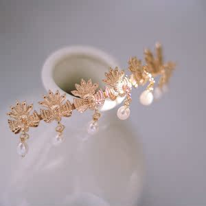 【么菲】仿古故宫复原款汉服配饰仿清九凤衔珠钿儿古风古装发饰