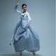 新款朝鲜舞蹈服云迹演出服古典舞飘逸女艺考群舞舞台练习裙表演服