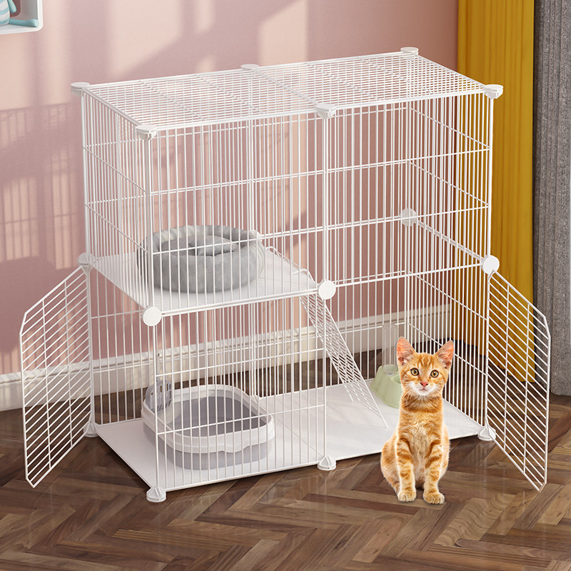 猫笼子别墅家用超大号自由空间室内猫窝三层小型幼猫咪屋舍带厕所