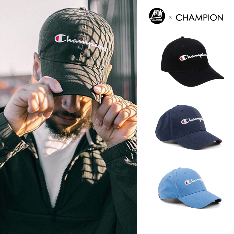 Champion 冠军 男女新款休闲经典logo字母鸭舌帽棒球帽/H0543