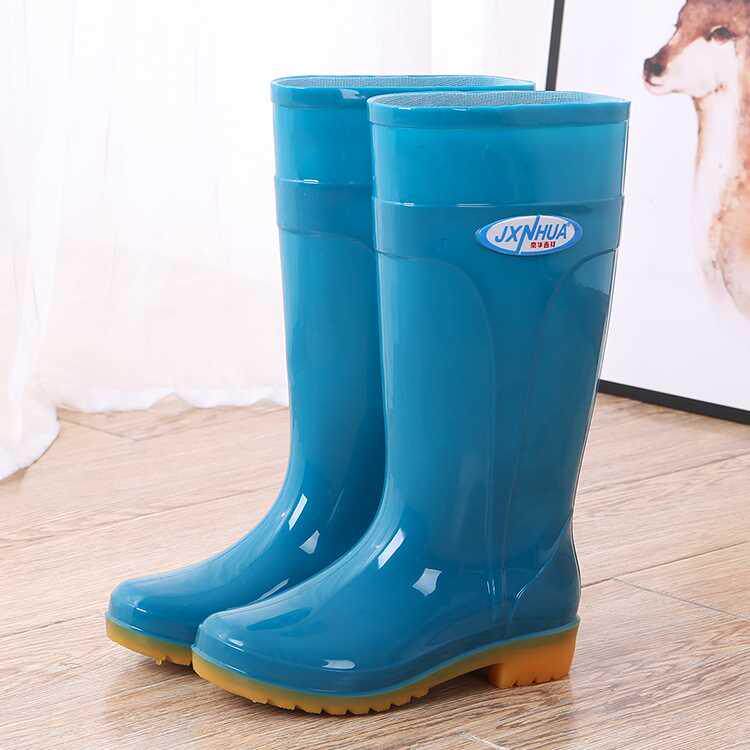 农村里面厚底农田短靴池塘筒靴轻便下地雨鞋农用雨靴女鞋胶鞋成人
