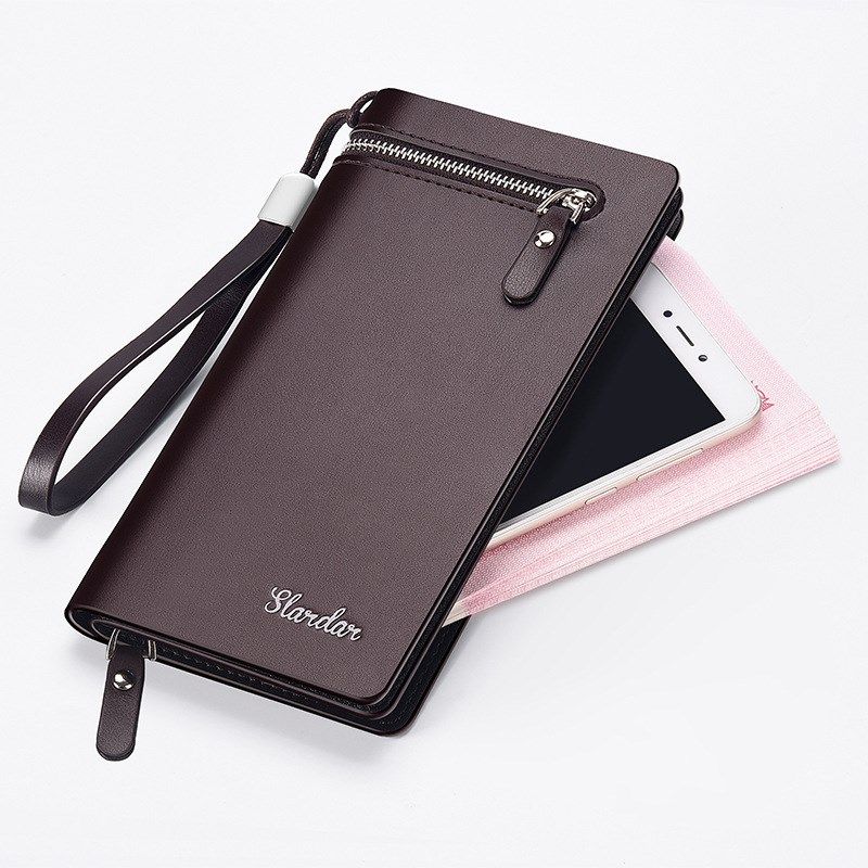 男式2121新款钱包卡包一体男款长款男士轻奢钱夹大容量袋手提皮夹