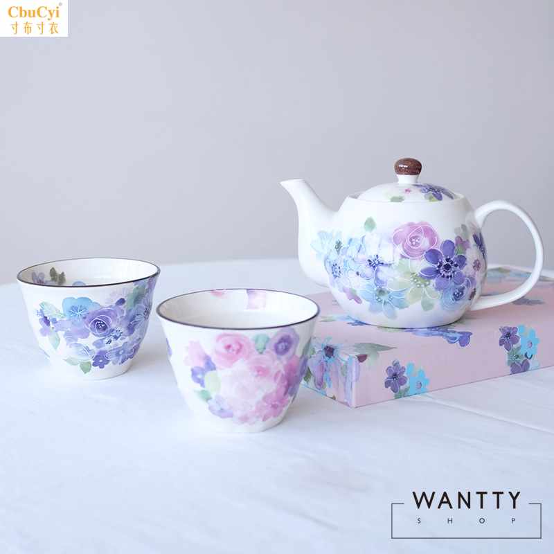 现货 日本制和蓝 印彩繁花茶壶茶杯茶具套装新婚乔迁礼盒|msdalam kategori pinggan mangkuk, set teh, Pakej teh - dari Buy2taobao.com untuk memberikan perkhidmatan ejen Taobao profesional membeli