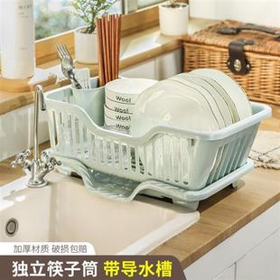 沥水碗架大号厨房碗盘筷子沥水置物架盘子收纳架水槽洗碗池沥水篮