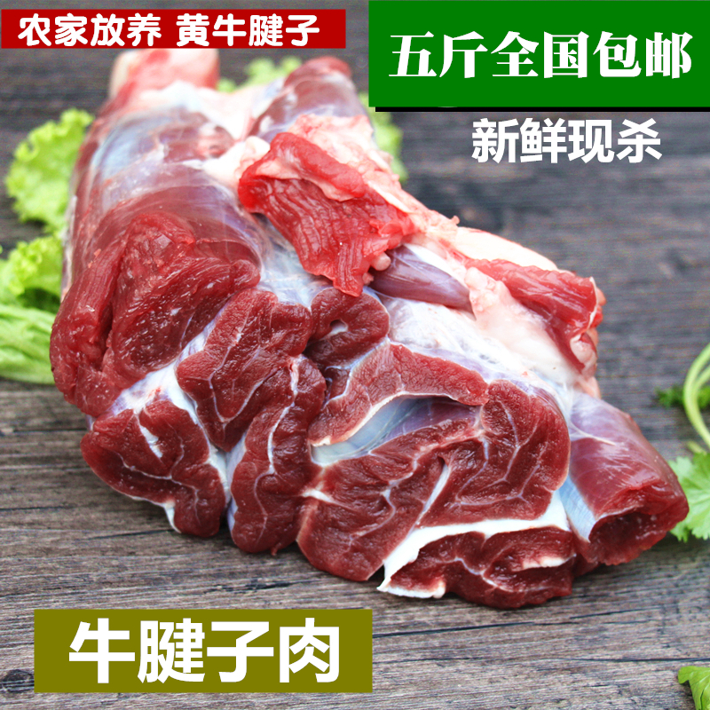 新鲜牛肉 牛腱子肉一斤 黄牛肉腿肉后腿大腱子前腿腱子黄牛腱子肉