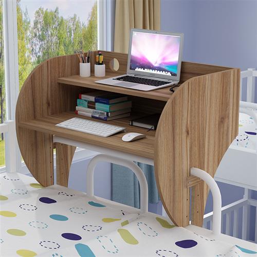 宿舍神器床上用电脑桌大学生寝室桌上铺懒人学习床边悬空桌子