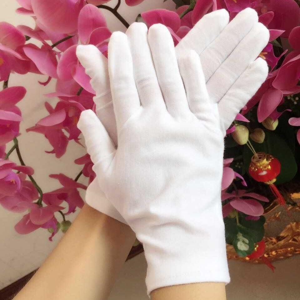 厚棉弹性珠宝店薄礼仪棉布好礼服用白手套小朋友开车女薄儿童夏季
