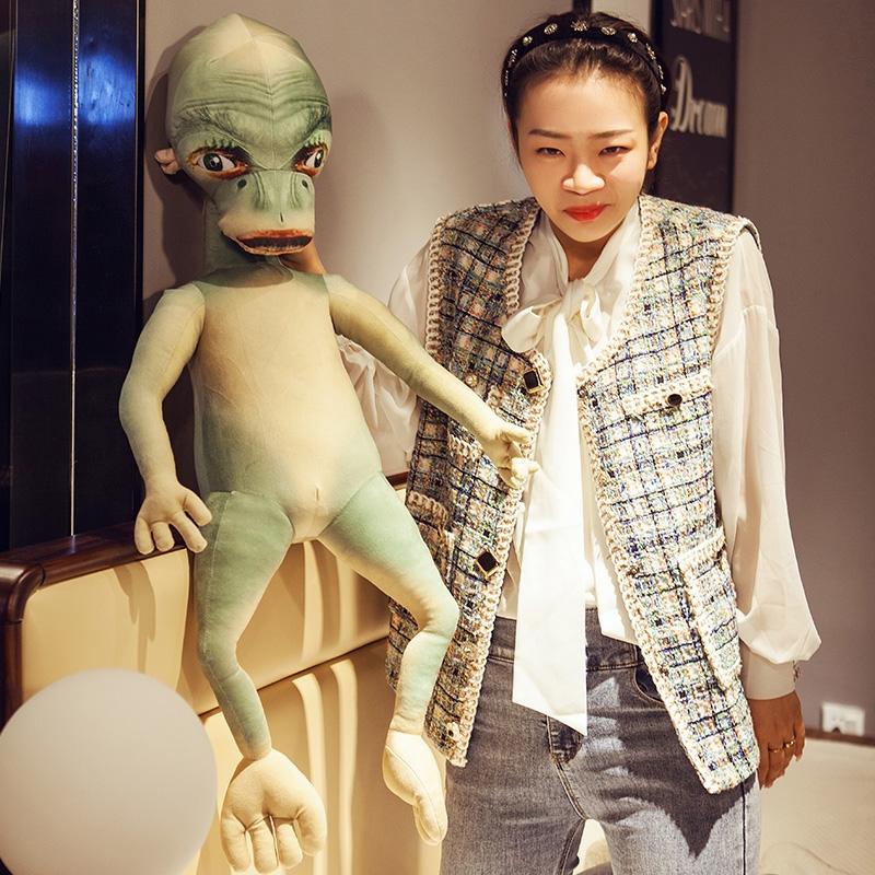 娃娃公仔小型外星人玩偶搞怪汽车摆件沙发网红特别丑的生日礼物笑