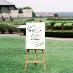 婚礼迎宾牌海报定制结婚欢迎牌指示牌订婚水牌结婚礼布置背景kt板