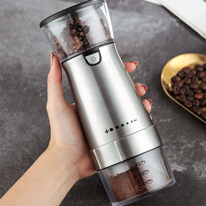 bincoo电动磨豆机咖啡豆研磨机全自动咖啡手摇手压家用小型咖啡机