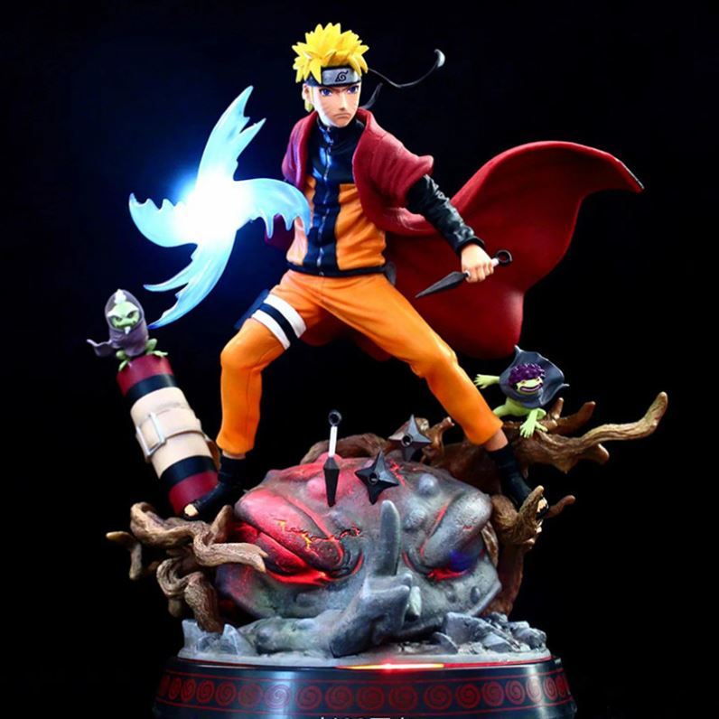 火影忍者手办宇智波鼬须佐能乎佐助斑鸣人水门摆件带士卡卡西模型