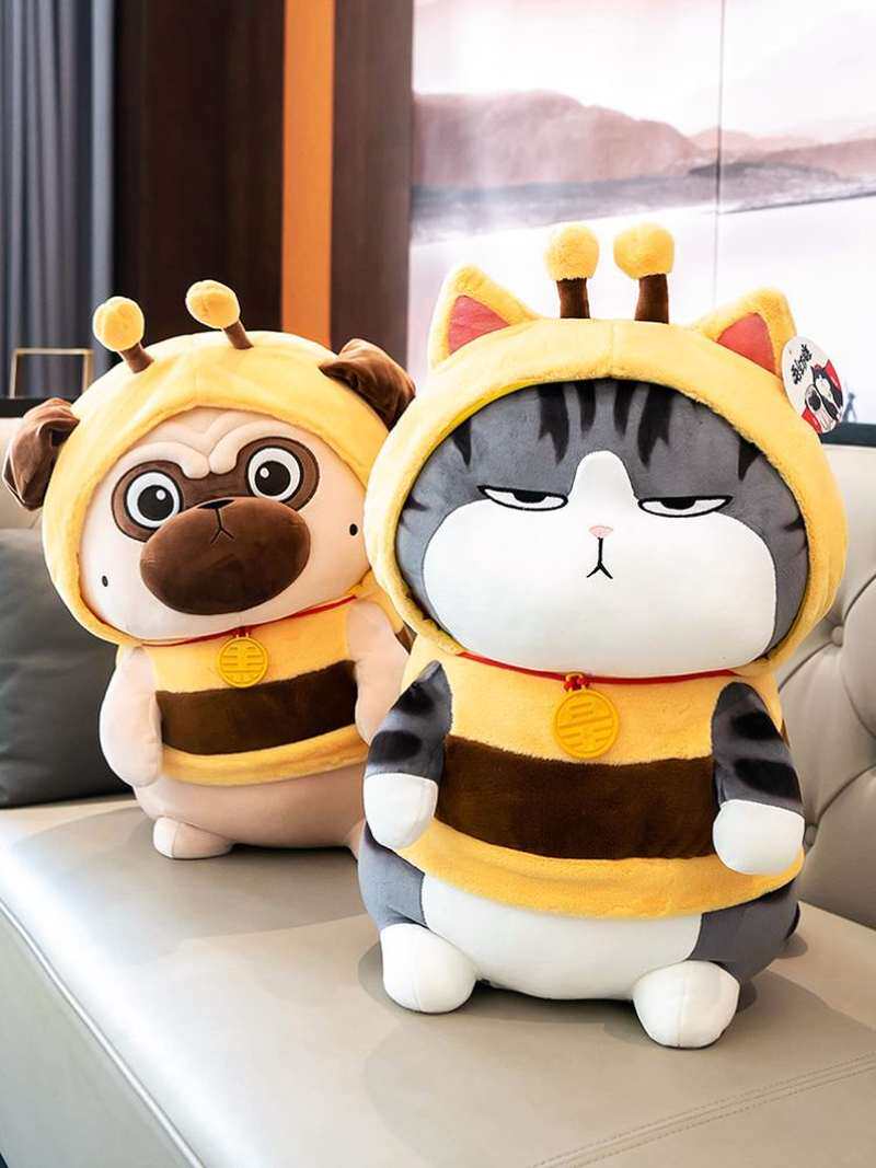 正版吾皇万睡公仔巴扎黑玩偶毛绒玩具娃娃万岁猫咪网红抱枕礼物女