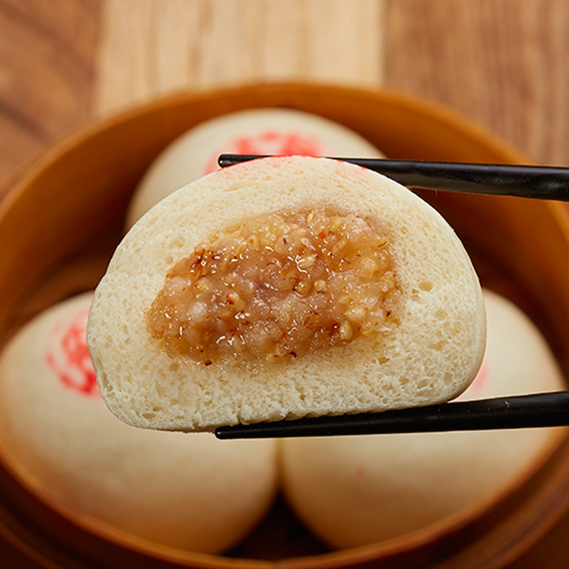 缸鸭狗水晶油包400g/10只宁波特产点心速冻早餐猪油芝麻核桃馅