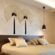 新中式创意家居客厅卧室餐厅背景墙装饰挂件玄关过道扇子墙面壁挂