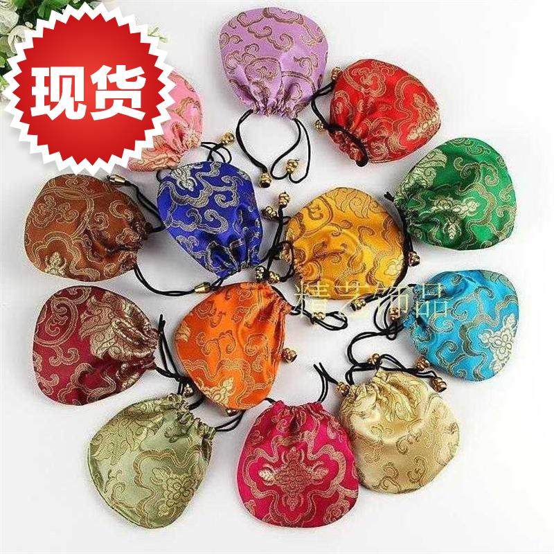 红黄色钱包袋子古代◆新款◆包装装锦u囊送礼干花空袋口袋玉优惠券