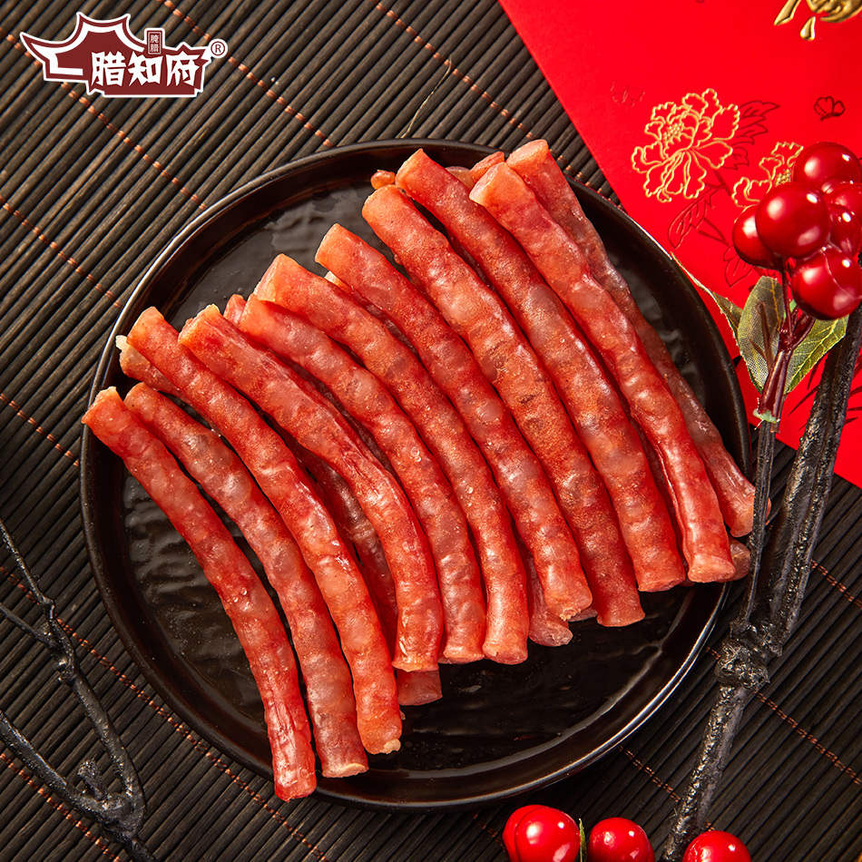 腊知府广味小香肠甜味腊肉肠四川特产火锅食材煲仔饭商用正宗年货