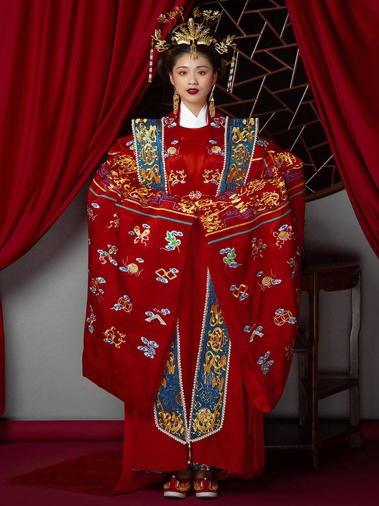 汉服花嫁婚服明制