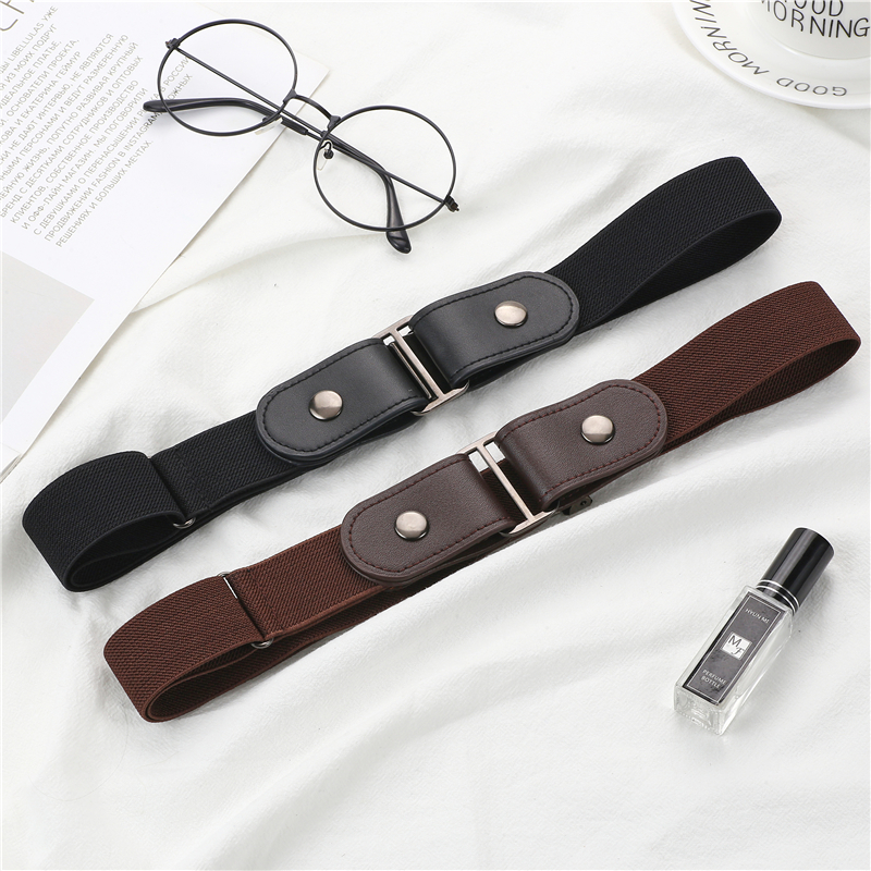 懒人隐形腰带女可调节免打孔百搭牛仔裤松紧弹力皮带女无痕防过敏