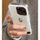 ins风可爱Kitty猫适用苹果iPhone16Promax手机壳华为Mate60pura70NOVA13荣耀300小米15OPPO12大孔白色VIVO套