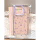 春日ins温柔紫碎花蝴蝶适用iphone16promax手机壳苹果13透明14华为mate70vivox200小米15防摔oppo软套红米k80