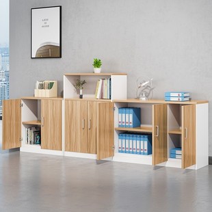 木质储物柜移动办公柜子文件柜办公室矮柜简约资料柜置物分层架