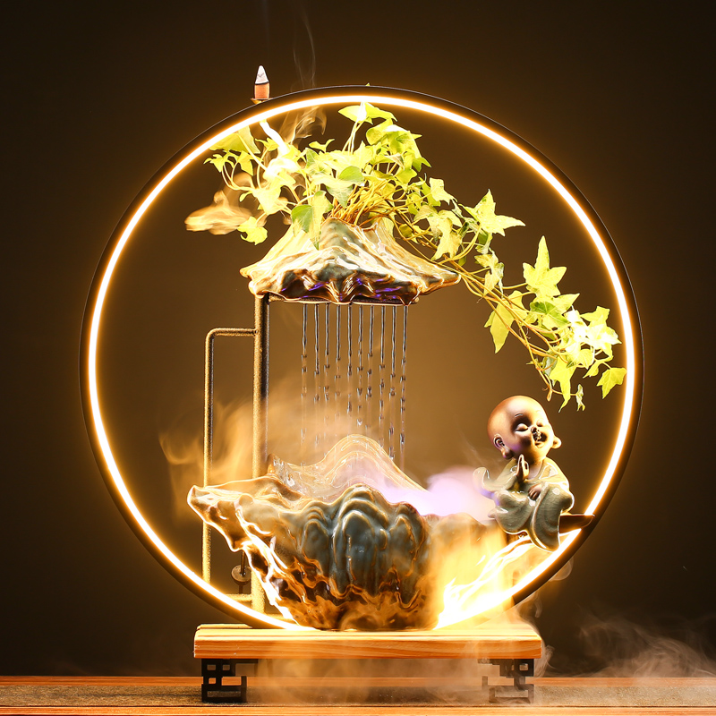originality Flowing water Decoration fountain Backflow Incense burner Scenery a living room Office desktop ornament Housewarming The opening Giftsin the Home accessories , Water Decoration category - from Buy2taobao.com to provide professional Taobao agent buy service